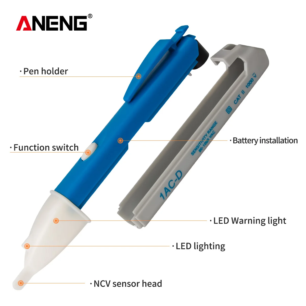 Бесконтактный Тестер Напряжения детектор напряжения переменного тока