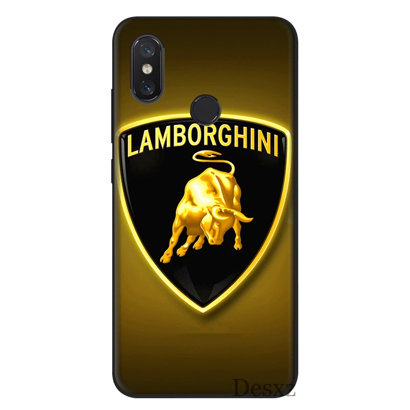 Чехол для телефона xiaomi Redmi Note 6 7 8 Pro 5 5A 4X Prime, милый чехол с логотипом Lamborghini
