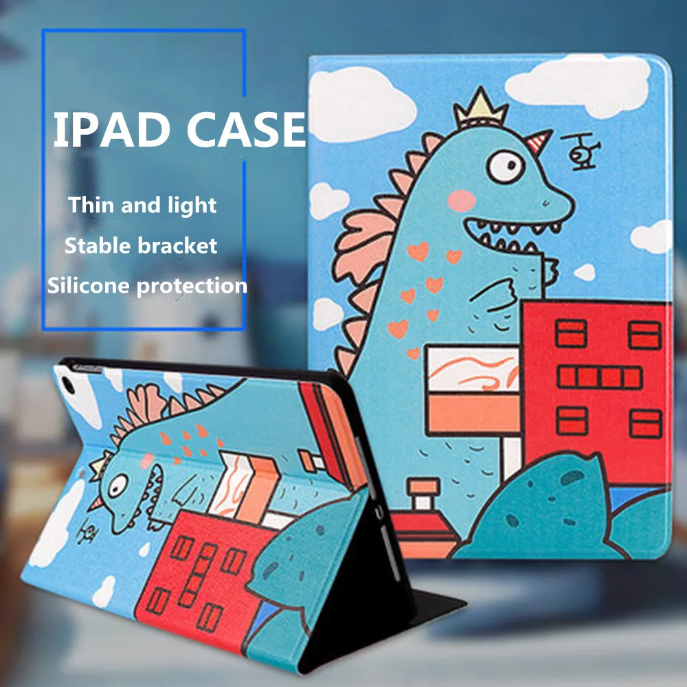 Чехол с мультипликационным динозавром для Apple iPad 9 7 2018 6 го поколения A1893 A1954 Wi Fi 4G LTE