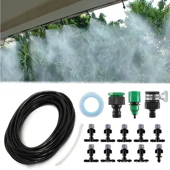

1 Set Spray Nozzle 10M Durable Multi-Function PVC Misting Sprinkler for Lawn Landscape Garden Greenhouse