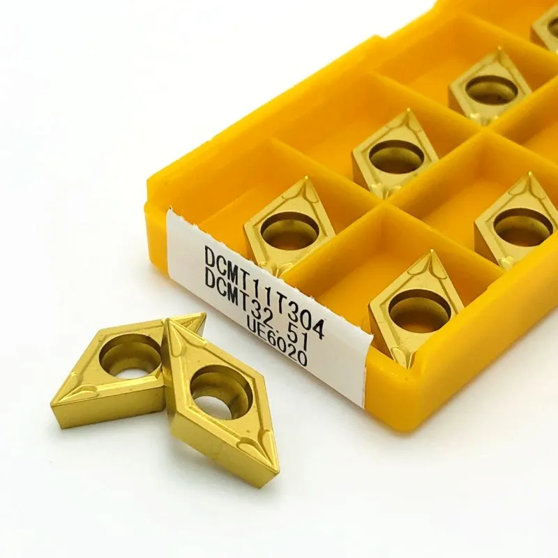 Твердосплавный инструмент DCMT070204 DCMT11T304 DCMT11T308 токарный с ЧПУ DCMT 070204 из твердого