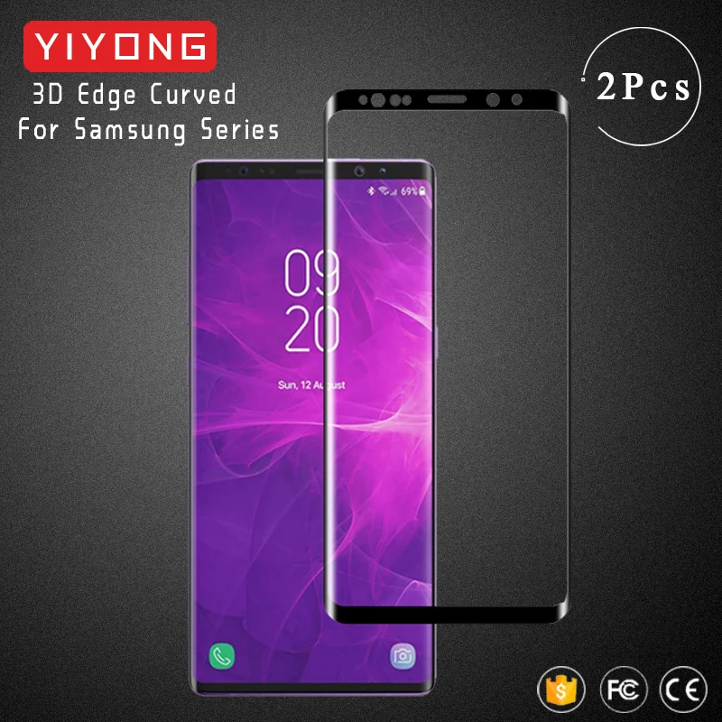 Изогнутое 3d-стекло YIYONG для Samsung Galaxy S8 S9 Plus S7 Edge закаленное стекло защиты экрана Note 8