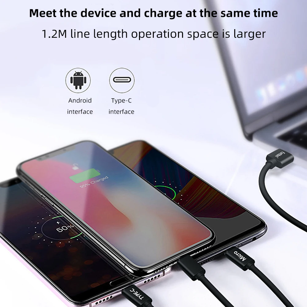 FDBRO 3 в 1 USB кабель для Iphone 6 7 Plus 8 XS Micro USB кабель для телефона samsung usb type C кабель для huawei для Xiaomi