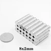50~600PCS 8x2 mm Neodymium Magnet 8mmx2mm Permanent Round Magnet strong 8x2mm Super Powerful Magnetic Disc Magnet sheet 8*2 mm ► Photo 1/6