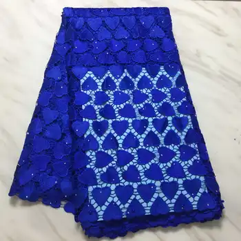 

African Lace Fabric Water Soluble Milk Silk Lace High Quality Nigerian Guipure Cord Lace Fabric For Wedding Sew