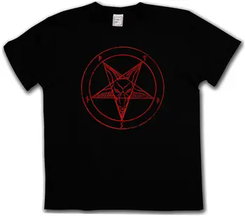 

BAPHOMET PENTAGRAM SIGN T-SHIRT - Aleister Crowley Pentagramm Satanic Circle 666