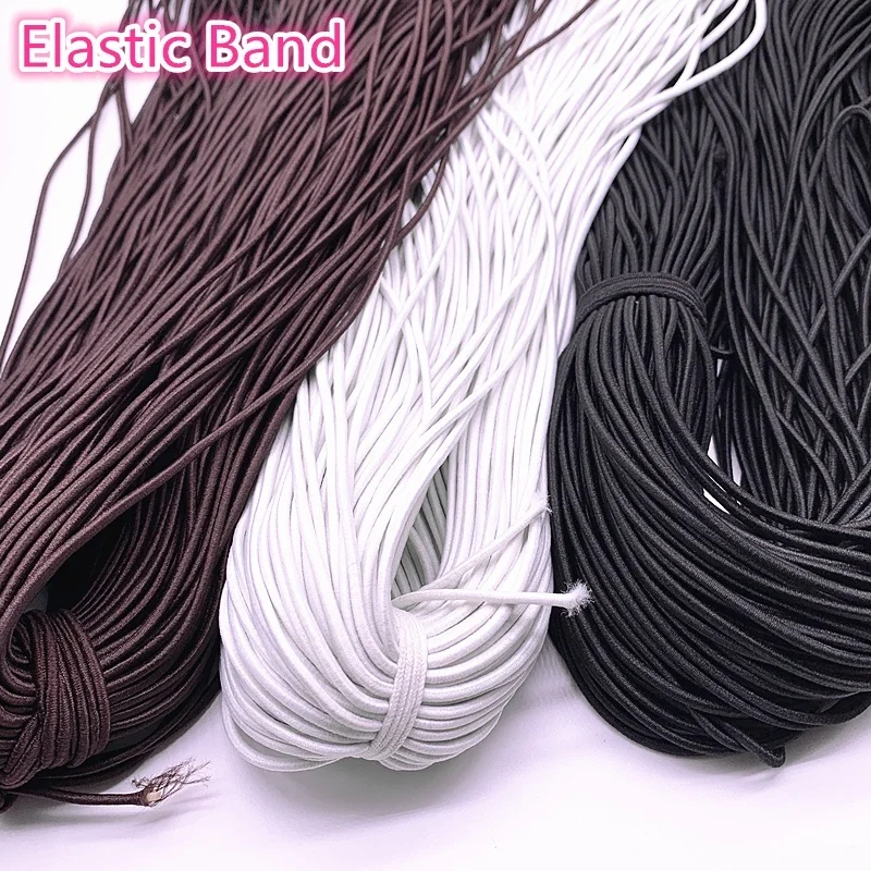 Nuevo 1,0-3,0mm de alto elástico redondo banda elástica banda de goma elástica cordón para fabricación de joyería Diy Accesorios