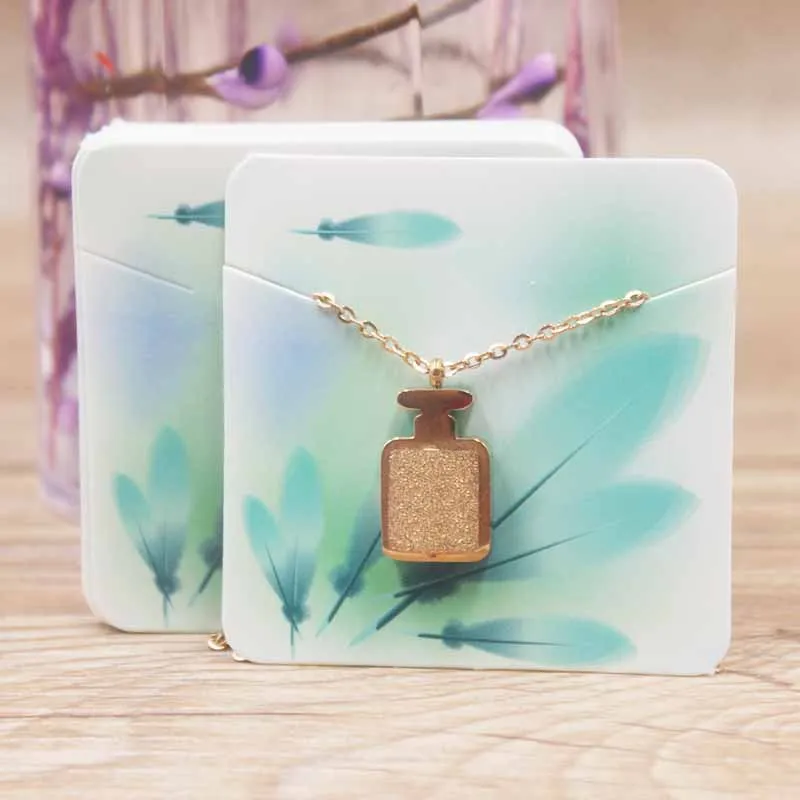 

24designs Fashion Jewelry Display Necklace charms package card 50pc kraft Dreamcatcher /marble style pendant display tag card