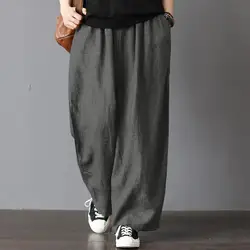 Pantalon de Sport Long pour femme, pratique, respirant, taille haute, noué à la cheville, Jogging 
