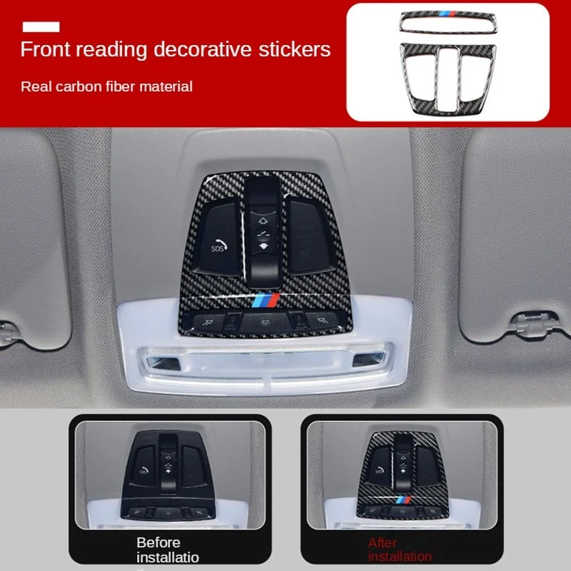 

Genuine Carbon Fiber for BMW 3 4 Series F30 F31 F34 F32 F33 F36 Front Reading Decorative Sticker Car Accessories Interior