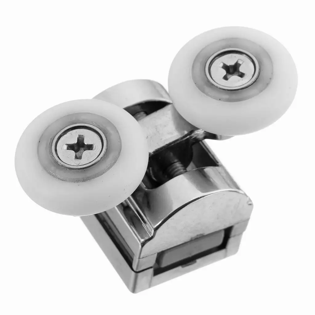 2pc 23mm Double Sliding Shower Door Upper Rollers Runners Wheels Replacement