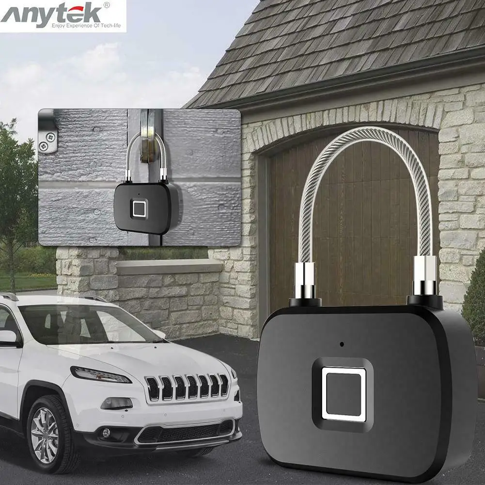 Умный замок отпечатков пальцев Противоугонный безключевой USB Перезаряжаемый биометрический дверной замок Умный Замок быстрая разблокировка замок Прямая поставка