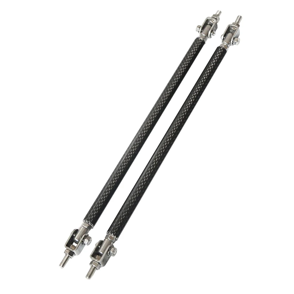 2pcs Universal Adjustable Front Lip Splitter Bumper Protector Rods Supports