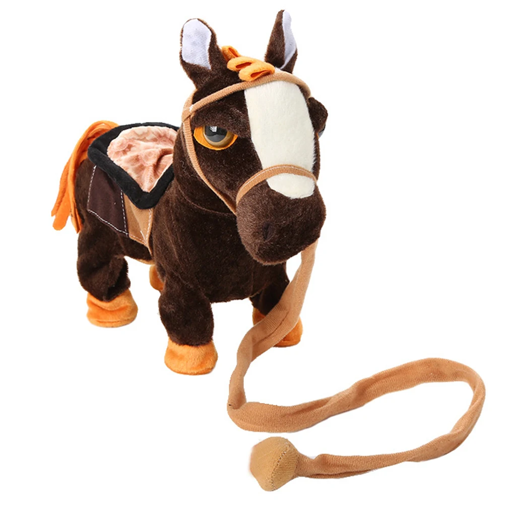 Kids Electric Horse Plush Toy Dancing Singing Interactive Pet Walking With Remote Controlled Leash Toys | Игрушки и хобби