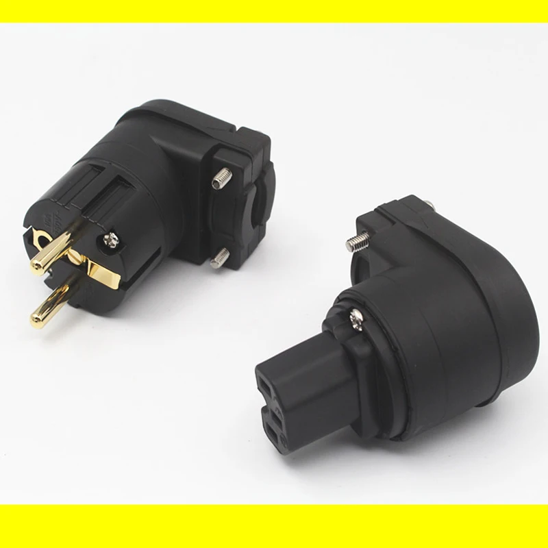 2pcs IEC HIFI Red copper IEC connector US//EU//AU AC power plug