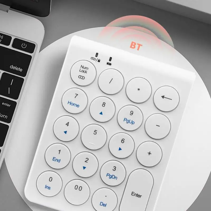 F55 планшет ноутбук IPAD Беспроводная Bluetooth клавиатура с номером круглая клавишная клавиатура с номером специальная клавиатура с номером для сбора наличных денег