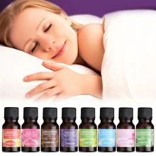 Óleos essenciais naturais puros do conta-gotas do refrescamento do ar 10ml para os difusores da aromaterapia ajudam a aliviar o estresse cuidados com a pele melhoram o sono
