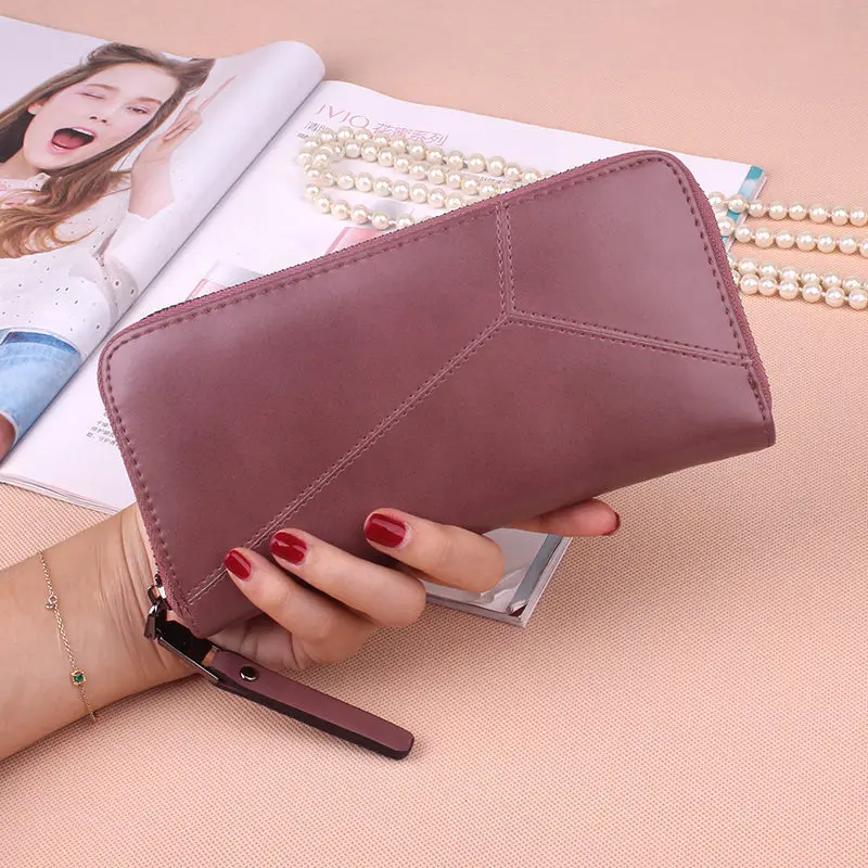 Coin Wallet Purse Long Zipper Large-Capacity Wristband Phone-Clutch Female Fashion Brand-New