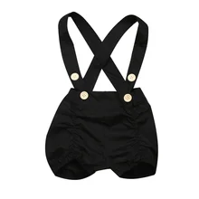 Новые летние комбинезоны для малышей; детские штаны на подтяжках; Однотонный комбинезон для маленьких мальчиков и девочек; милые комбинезоны; Штаны для детей