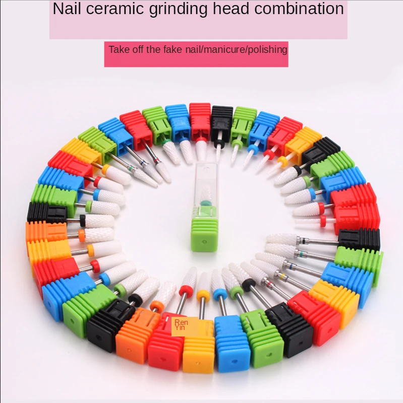 

Long Bullet Ceramic Nail Drill Bit Nail Polisher Grinder For Manicure and Pedicure Nail Drill Machine Tool of Nail Work