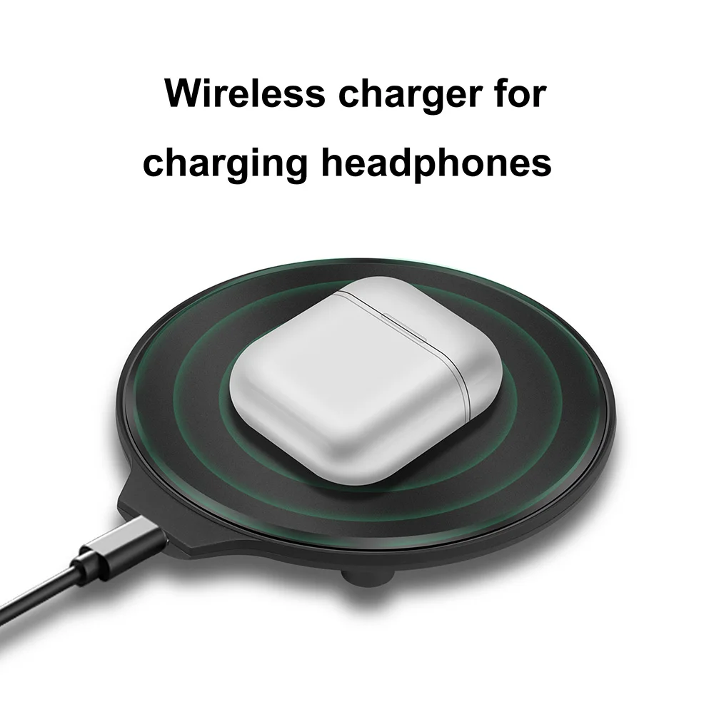 FDGAO Qi Беспроводное зарядное устройство для Apple AirPods 2 Pro samsung Galaxy Buds Bluetooth наушники гарнитура стандартная зарядная док-станция