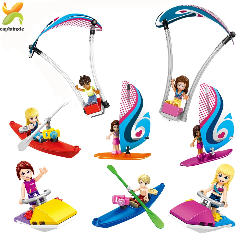 

142pcs Heartlake City Seaside Girls Doll Figures Set Building Blocks Compatible Legoing Friends Girl Baby Toys for Children Gift