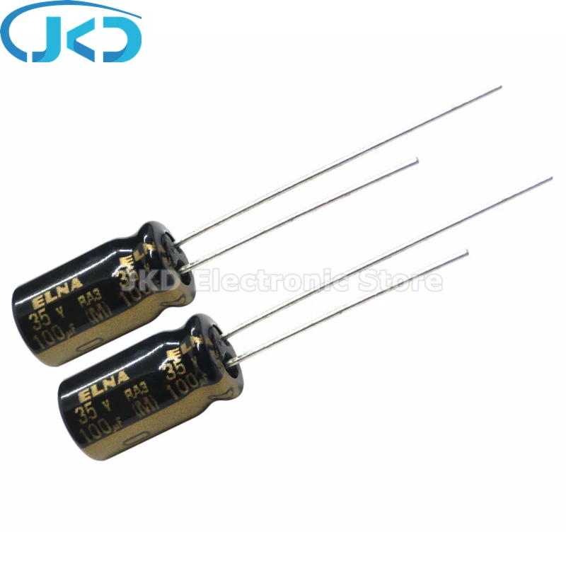 

10PCS NEW ELNA RA3 35V100UF 6.3X11MM Audio Electrolytic Capacitor 100uF35V 85℃ RA3 Series 100uF 35V 100% ORIGINAL 6.3*11