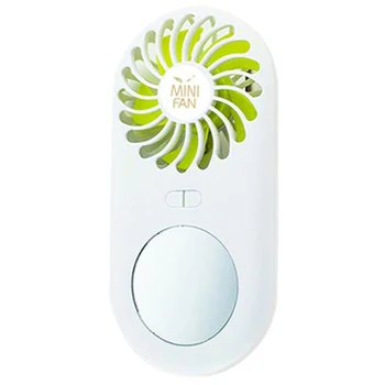 

Mini Portable Pocket Fan USB Charging Handheld/Desktop Small Fan with Mirror