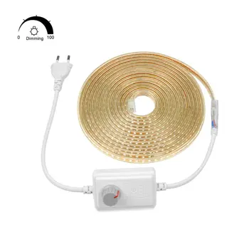 

AIMENGTE Super Bright SMD2835 Dimmable 220V LED Strip Light 1M/5M/10M/15M/20M/25M Kitchen Outdoor Garden Lamp Tape with EU Plug