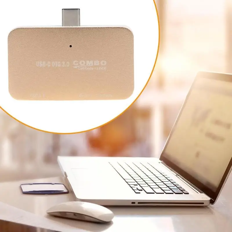 Usb type-C OTG кард-ридер type-C TF карта памяти USB3.0 Смарт-кард-ридер для ПК управление простой удобный полезный