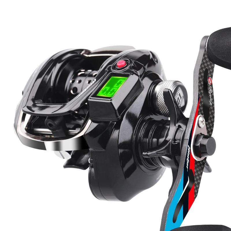 6.3:1 Digital Fishing Baitcasting Reel With Accurate Line Counter Large  Display Practical Fishing Equipment Tool Accessories - AliExpress