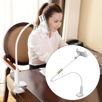 

Practical Tablet Holder Clamp Portable Home Office Universal 360 Degree Flexible Long Arms Phone Stand Lazy Gooseneck Durable