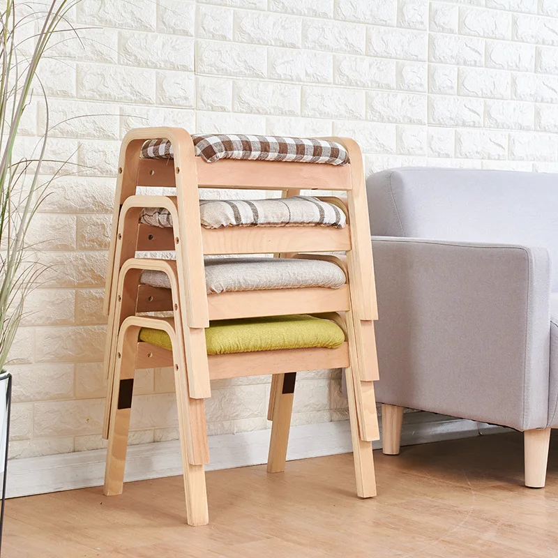 

Living Room Teapoy Table Low Stool Sofa Footrest Small Bench Household Footstool-Style Creative Makeup Stool Solid Wood Wholesal