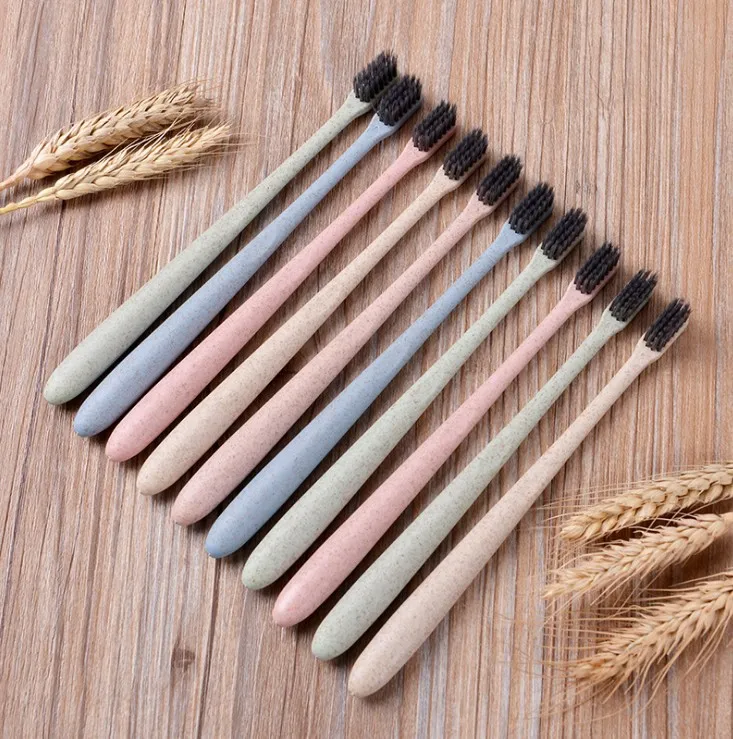 

Cross Border Export Supply of Goods Square Head-Wheat Straw Toothbrush