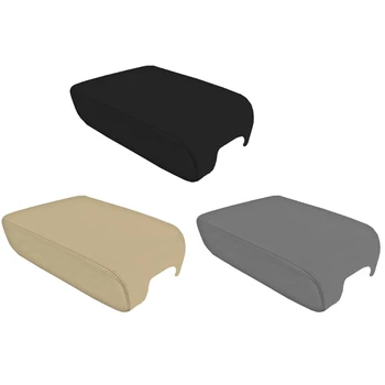 

Auto Center Console Lid Armrest Cover Microfiber Leather Cover for Tundra