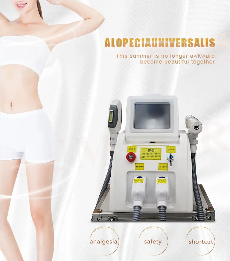 New 2024 Desktop 2-in-1 IPL laser hair removal and Nd Yag laser tattoo