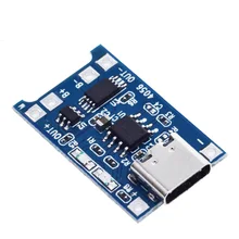 

1 PC 5V 1A Micro USB 18650 type-c Lithium Battery Charging Board Charger Module+Protection Dual Functions TP4056 18650