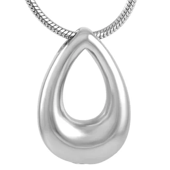 

cremation ashes jewelry necklace Light-shaped elliptical The top screw hole opens to put a small amount of ashes