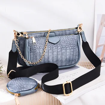 

Bag Women's 2020 New Bag Three-Piece Fashion All-match Chain Shoulder Messenger Bag luxury brand handbags