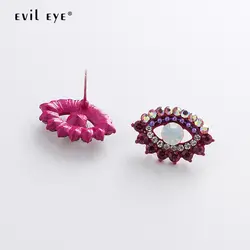 Сглаза маленький сплав пустотелые серьги гвоздики красочные красный турецкий глаз серьги Модные Ювелирные изделия Подарки для женщин