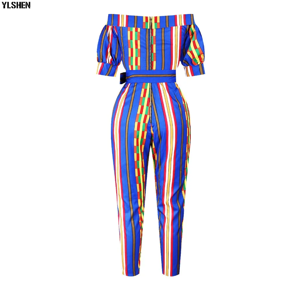 Dashiki African Clothes for Women Traditional Print  Jumpsuit Dresses Basin Riche Clothing Vetement Robe Africaine Femme 2019 20