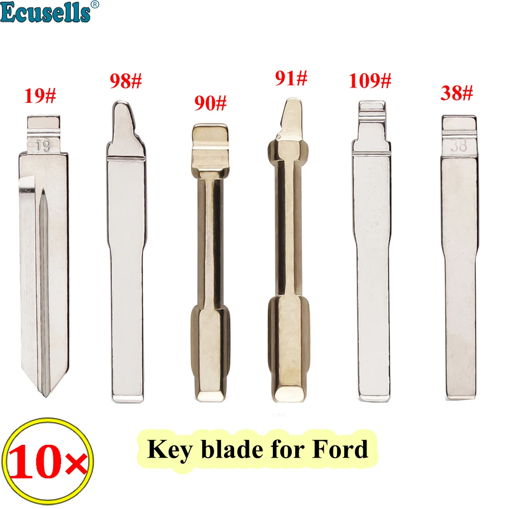 10PCS/LOT #19 #38 #90 #91 #98 #109 KD/Xhorse HU101 FO21 FO38 blank key For Ford Fusion Focus Mondeo Fiesta Galaxy Flip Key Blade |