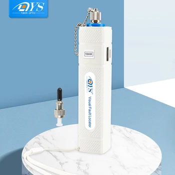 

DYS 10mW Visual Fault Locator Fiber Optic Cable Tester 10KM Red Laser Light Pen Type Visual Cable Fault Detector for SC/FC/ST