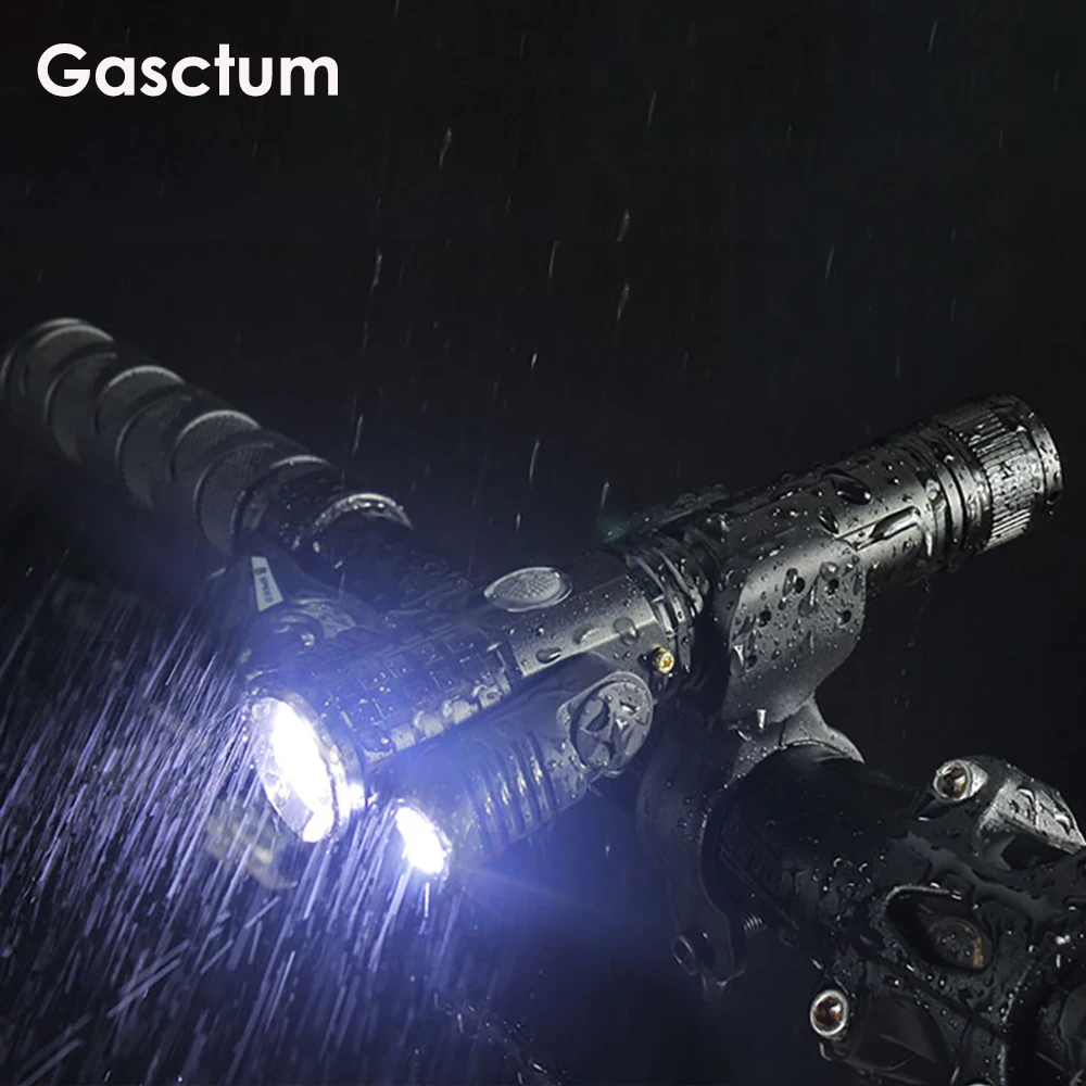 

Waterproof Adjust Angle Bicycle Lights MTB Bike Front Light 3 LED T6 Flashlight USB Charge Cycling Lamp With 18650 Battery Torch
