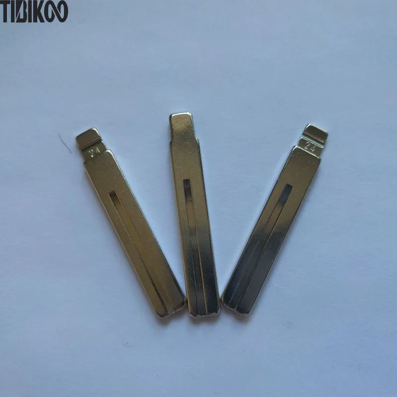 Uncut NO. 24 Metal Replacement Blank Car Key KD-X2/KD900 Remote NE66 Key Blade With Tick Marks For Volvo S80