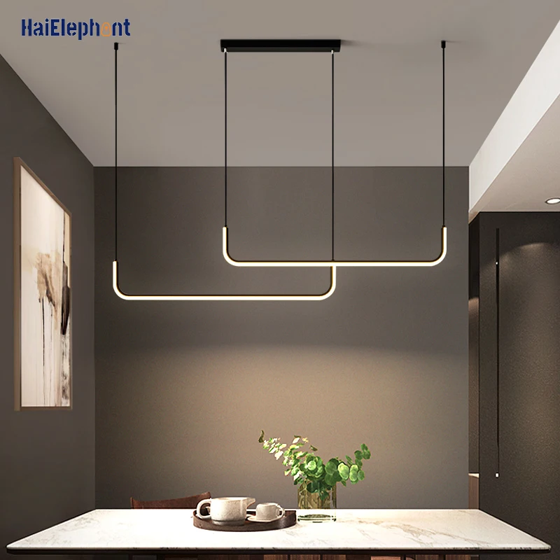 Pendant Lights Modern LED Pendant Lights For Hall Kitchen Living Dining Room Lamparas De Techo Bar Suspension Luminaire Gold Black Deco