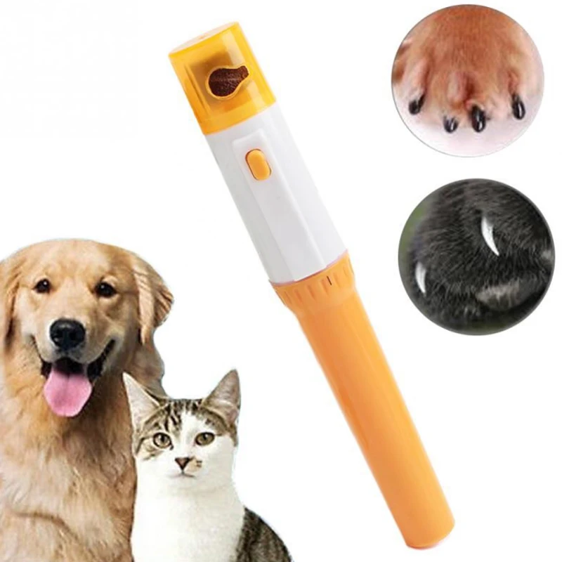 1PC de lima de uñas para mascotas perro uñas Clippers indoloro portátil gato perro patas cortaúñas aseo Trimmer herramienta suministros para mascotas