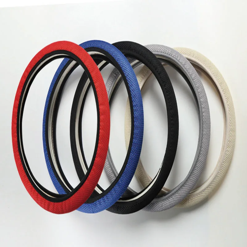 New Four Seasons Universal Sandwich Set Ice Silk steering wheel cover Steering Wheel Cover 38CM Wear-resistant | Дом и сад