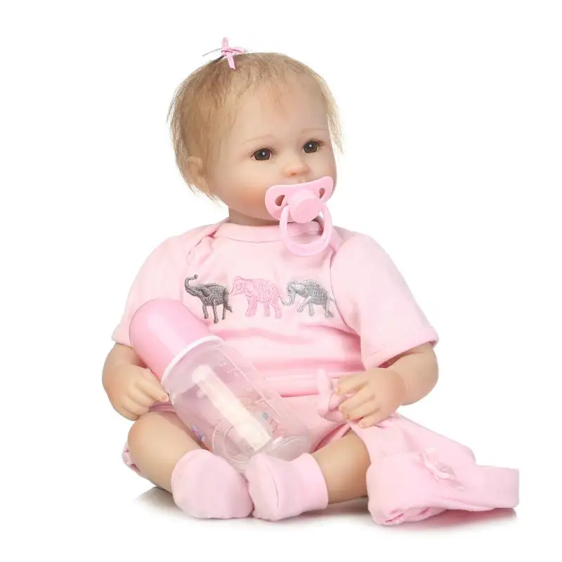 

Premie Reborn Baby Doll 40cm Cuddly Newborn Bebe Silicone Doll Stuffed Plush Toys for Children gift