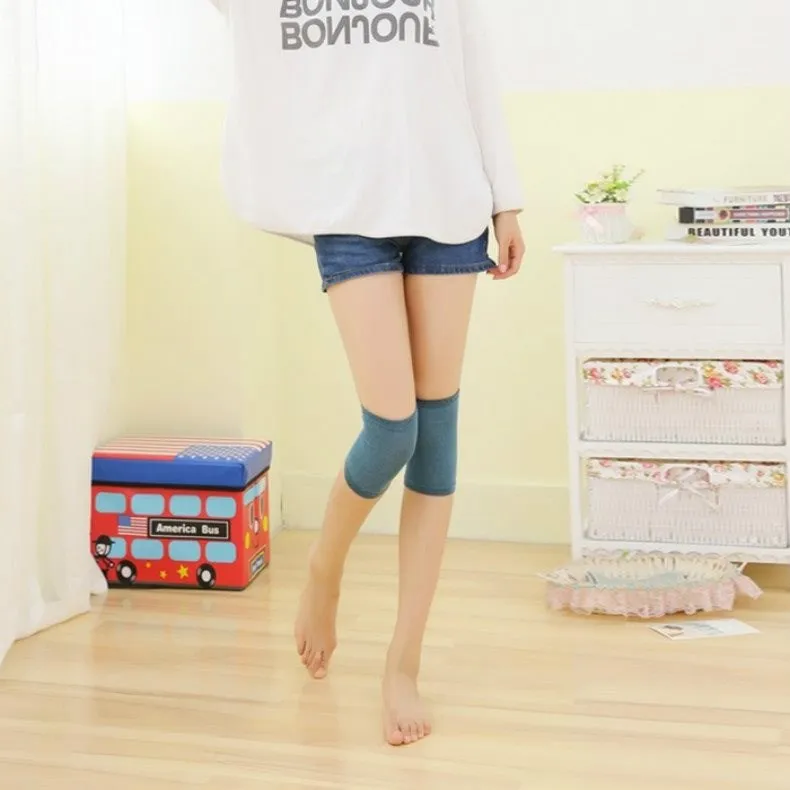 

Air-conditioned Room Children Anti-Cover Joints Short Girls Long Adhesive Sleep Knee Air Conditioner Kneecap Portable